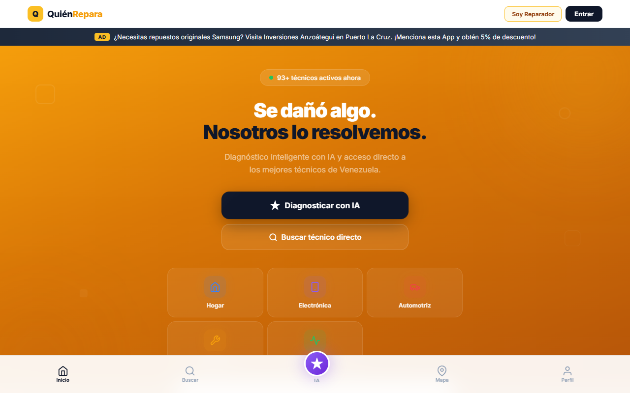 QuienRepara screenshot